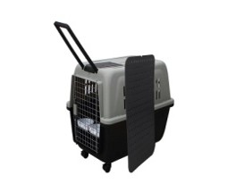 Pet carrier(4#) 81*57*60 with handle, with wheels,no bowl (HKX-004)